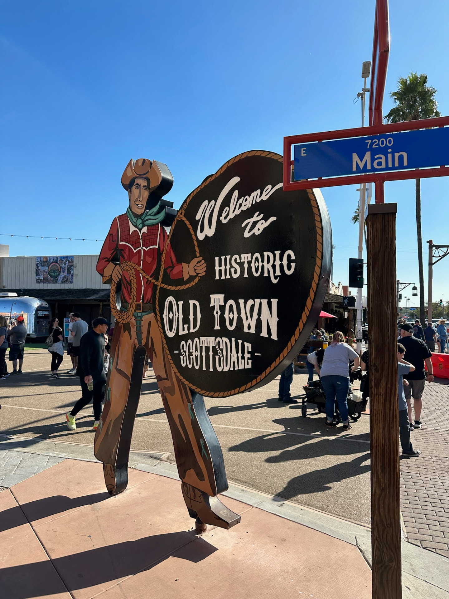 Welcome to Historic Old Town Scottsdale sign
